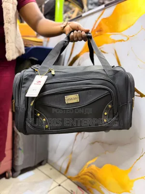 Small Canvas Black Travel Bags 