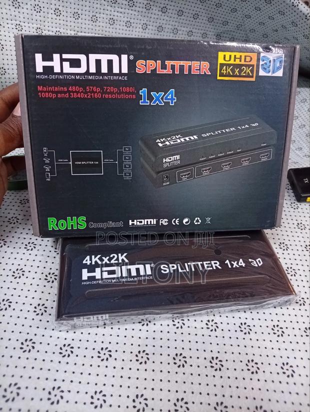 1x4 HDMI Splitter New 4K Display - thumbnail 2