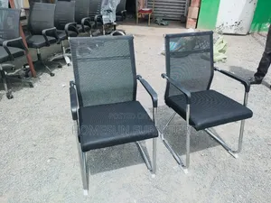 Offce Chair; Visitor Chair With Chrome Base