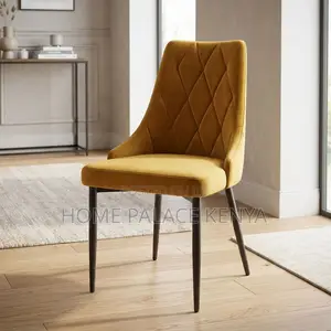 Home Chair; Velvet Padded Comfortable Dining Chair