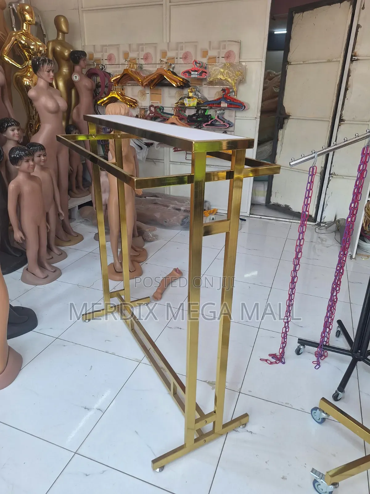 Gold Clothing Rack, Rack