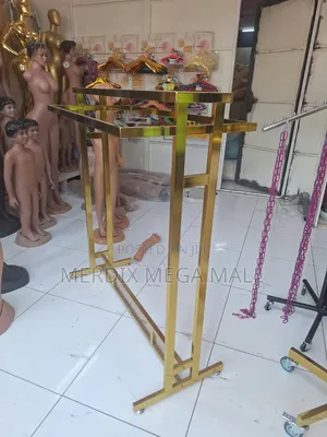 Gold Clothing Rack, Rack