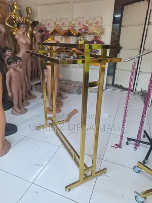 Gold Clothing Rack, Rack