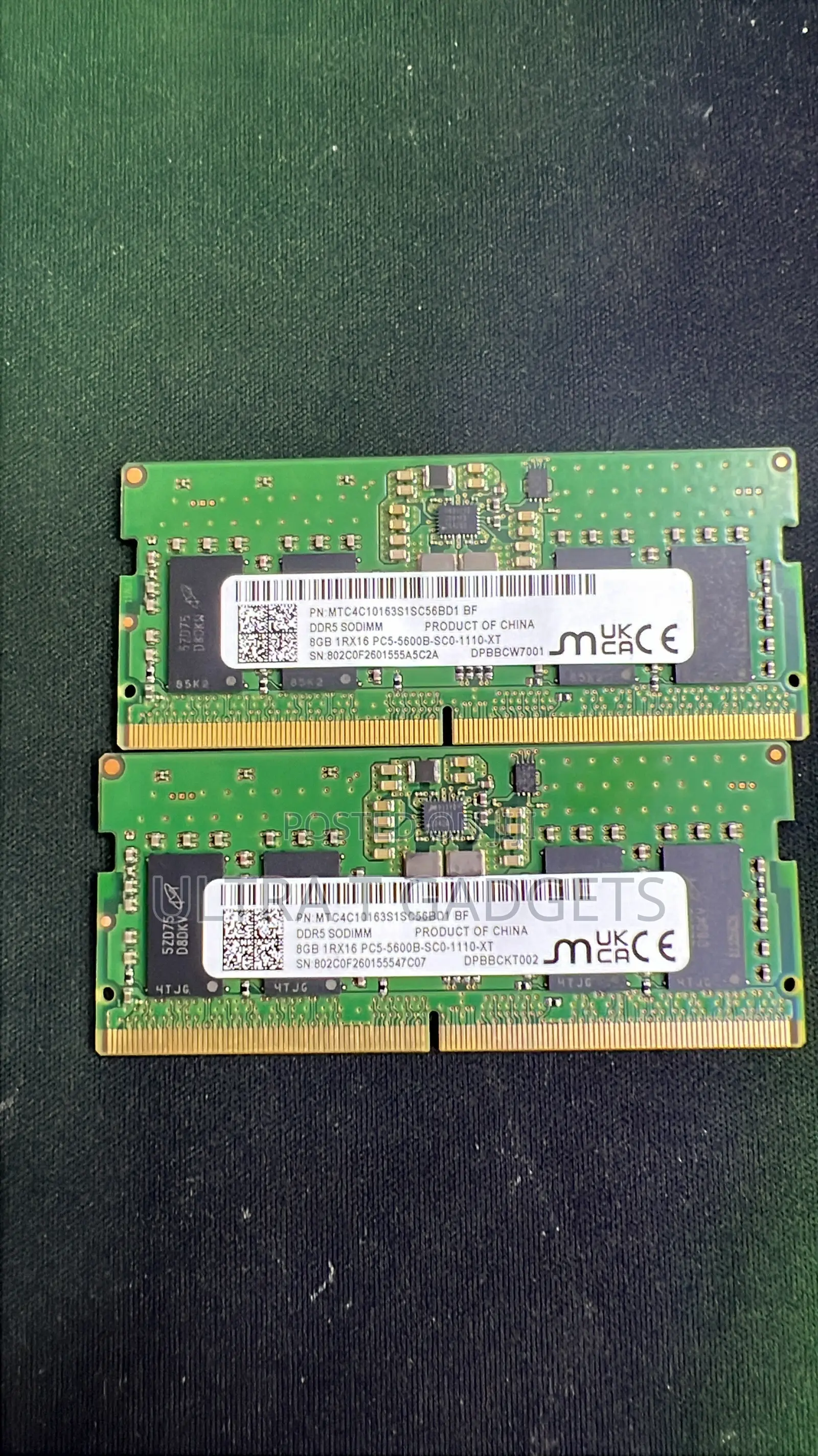 8GB Ddr5 Laptop Ram 5600mhz Sodimm