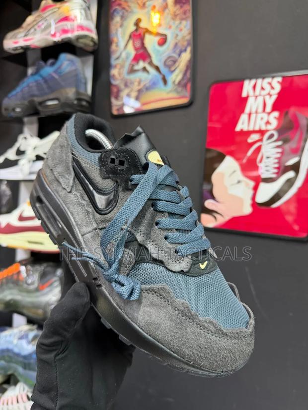 Nike Air Max 1 Protection Pack in the Black and Dark Grey. Sizes