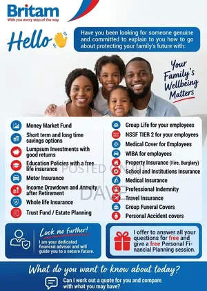 Britam Financial Solutions;Investment, Pension & Insurance