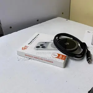 Magnetic Phone Charger With Slim Round Wireless Charging Pad