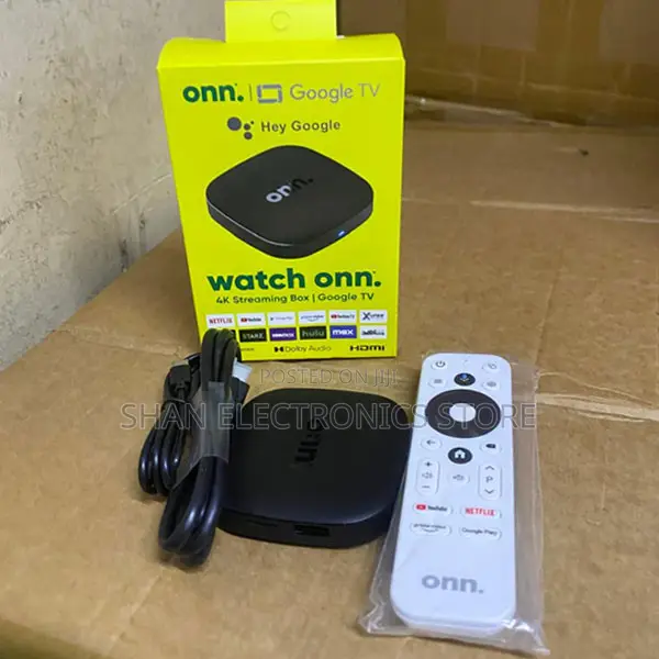 4K Google TV Streaming ONN Box With Dedicated App Buttons