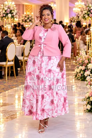 Auveira Women/Mother's Dress With Coat. Casual Dress Suit