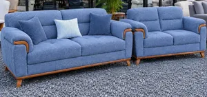 5-Seater Blue Sofa
