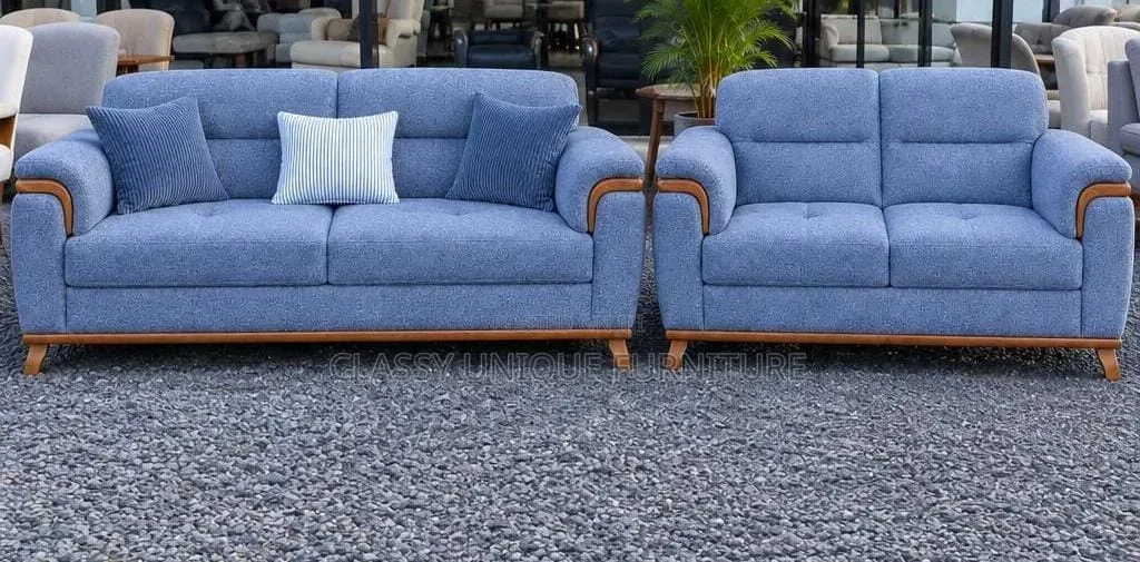 5-Seater Blue Sofa