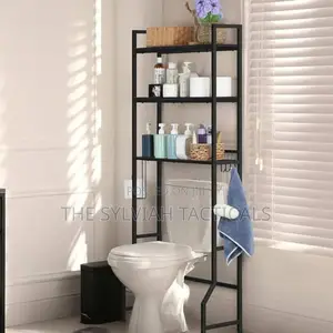 *New Arrival* *WSB3005 Black DETACHABLE 3 Layer Toilet Rack