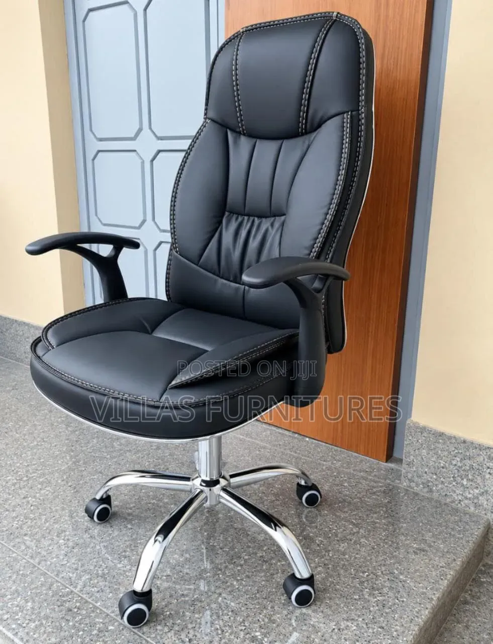 Office Chairs; Executive CEOs High Back Office Leather Chair