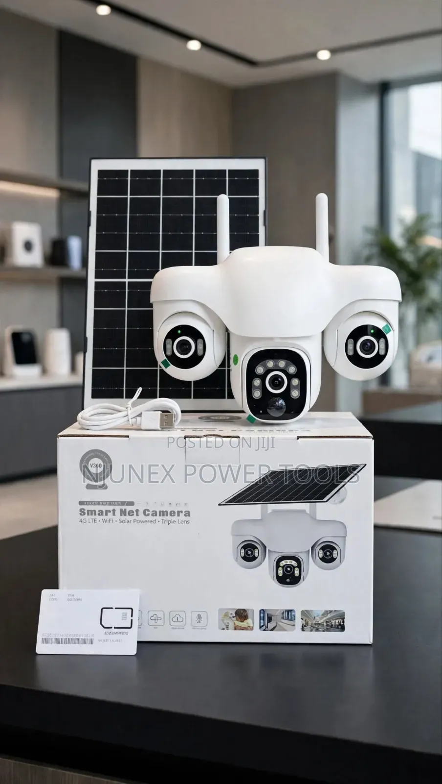 4G Triple Lens Solar PTZ Camera