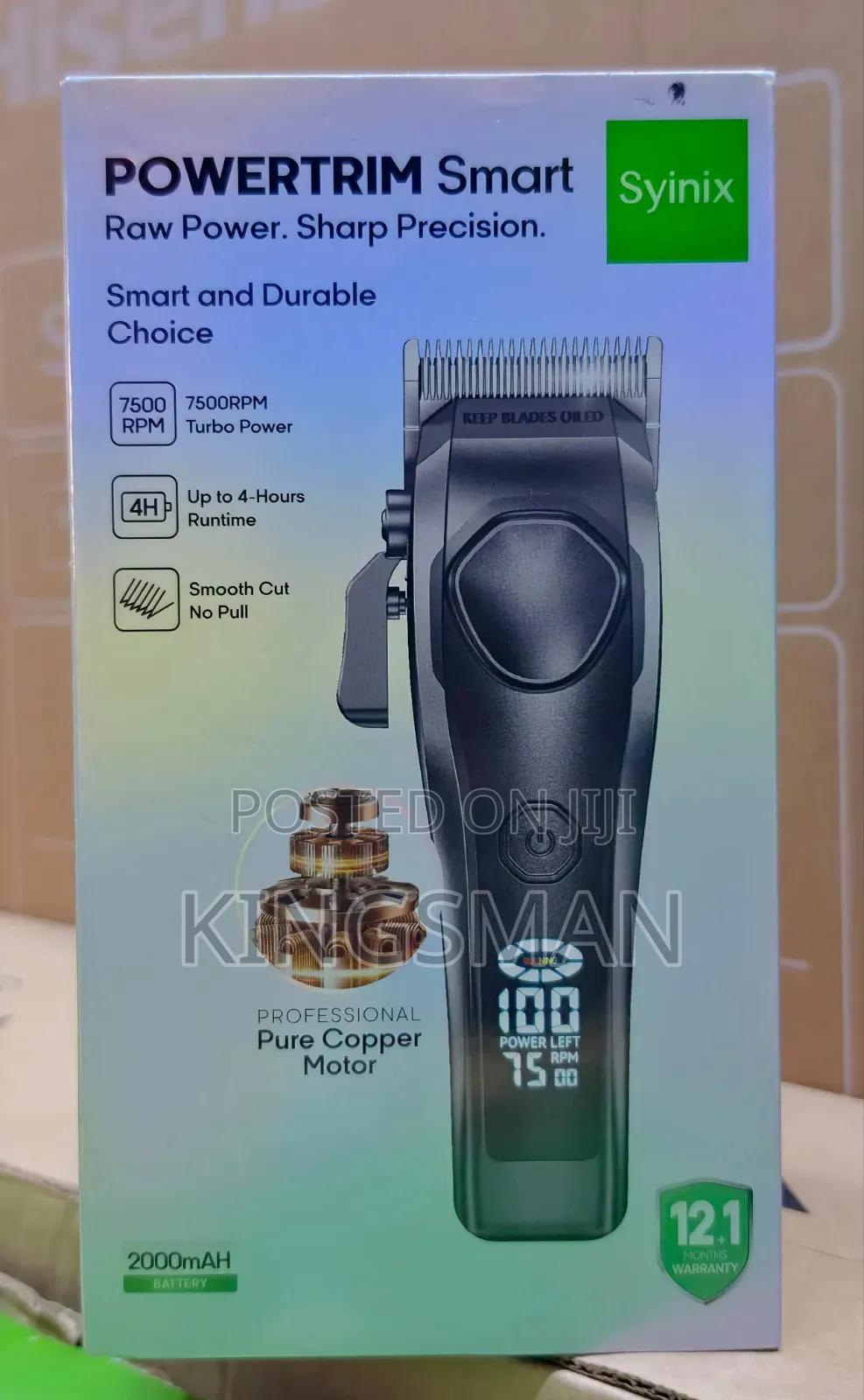 Syinix Rechargeable Shaver Powertrim Smart SHC-480