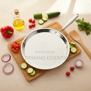 Stainless Steel HoneyComb Textured Skillet Pan