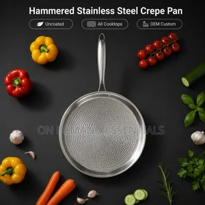 Stainless Steel HoneyComb Textured Skillet Pan
