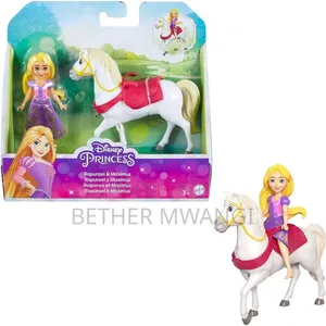 Disney Princess Rapunzel Small Doll & Maximus Horse With Saddle