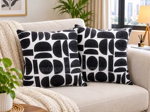 Modern Jacquard/Crescent Pillow Covers