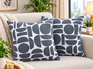Modern Jacquard/Crescent Pillow Covers