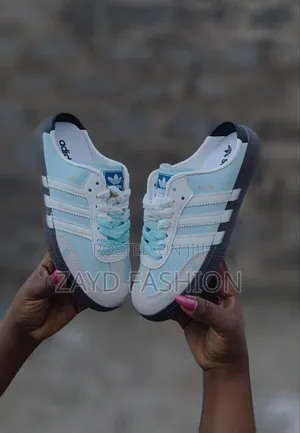 Adidas Samba Mules Blue