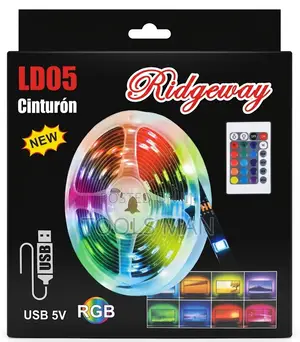 RGB LED Strip Mood Lights USB 5M 5V Remote Control Tape Ridgeway LD05