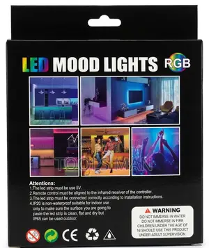 RGB LED Strip Mood Lights USB 5M 5V Remote Control Tape Ridgeway LD05