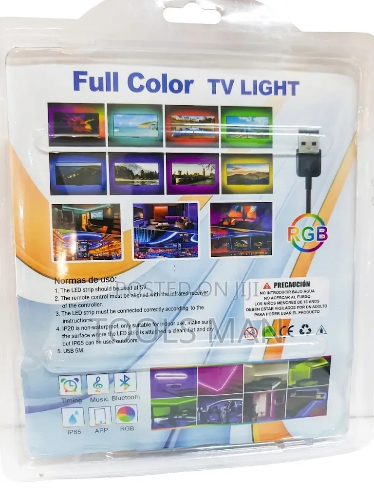 RGB LED Strip TV Lights 5M USB Bluetooth Phone APP Remote Control Tape