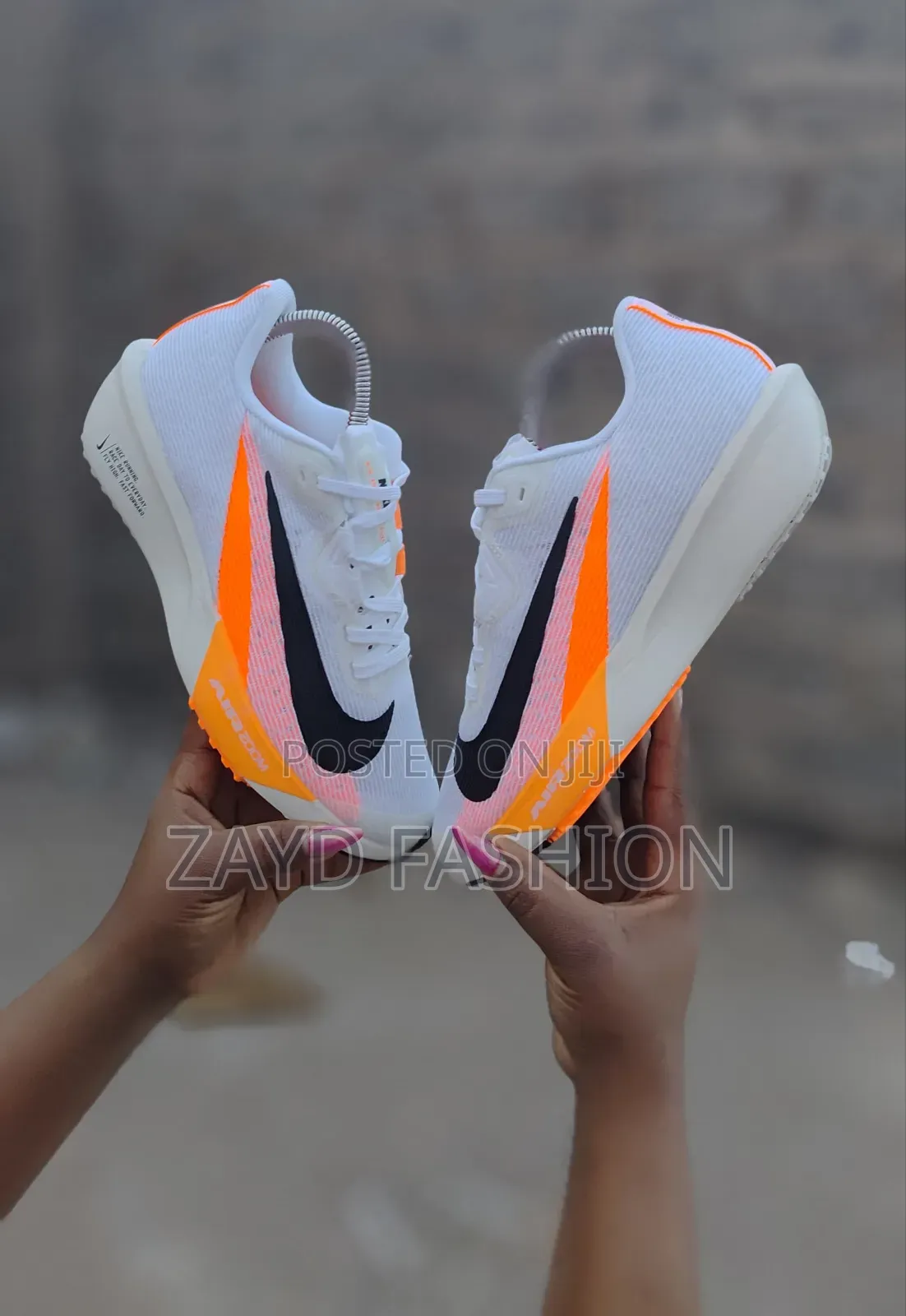 ACG Pegasus Trail White With Orange Running Shoes