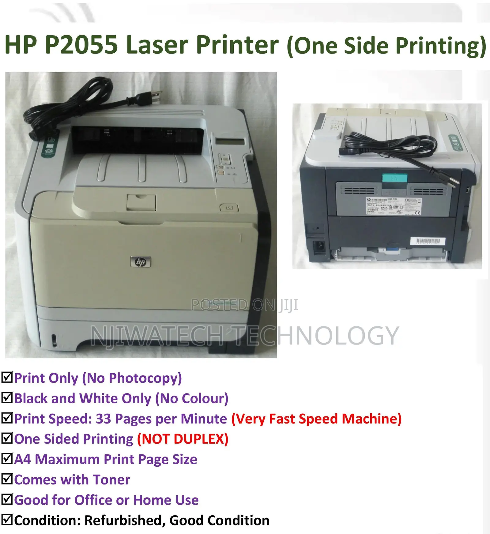 HP P2055 Laser Printer