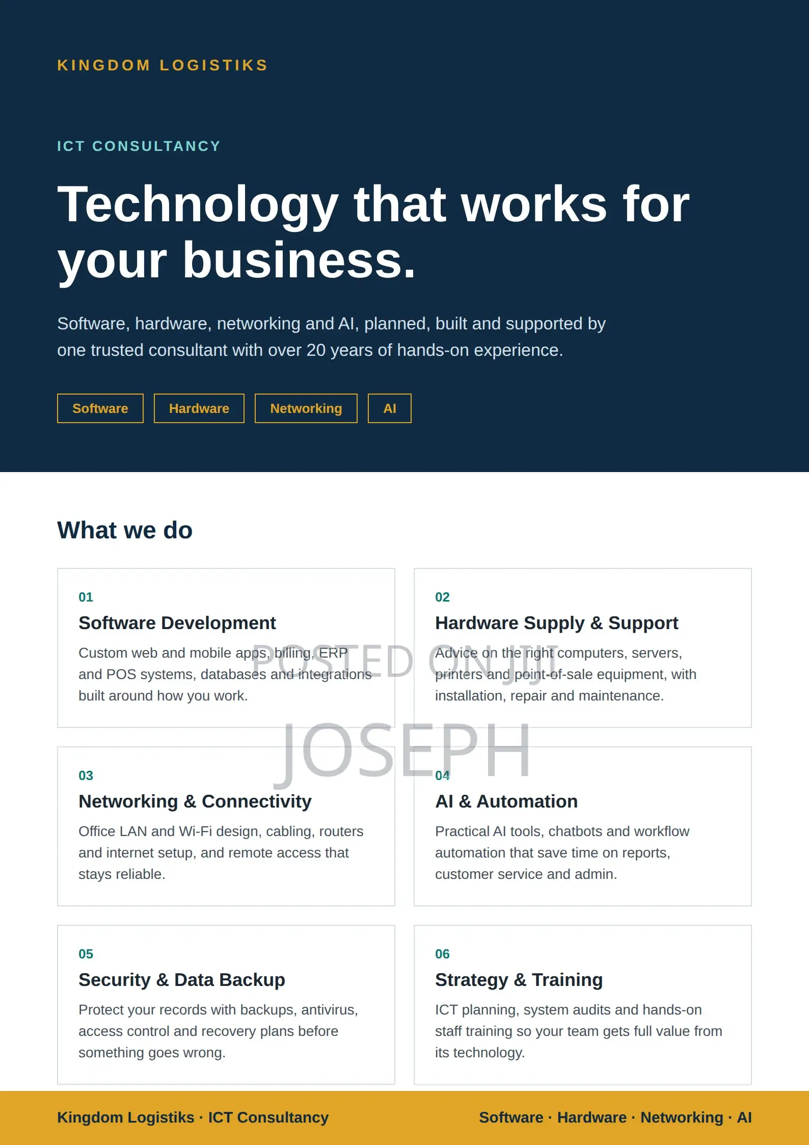 ICT Consultancy Services