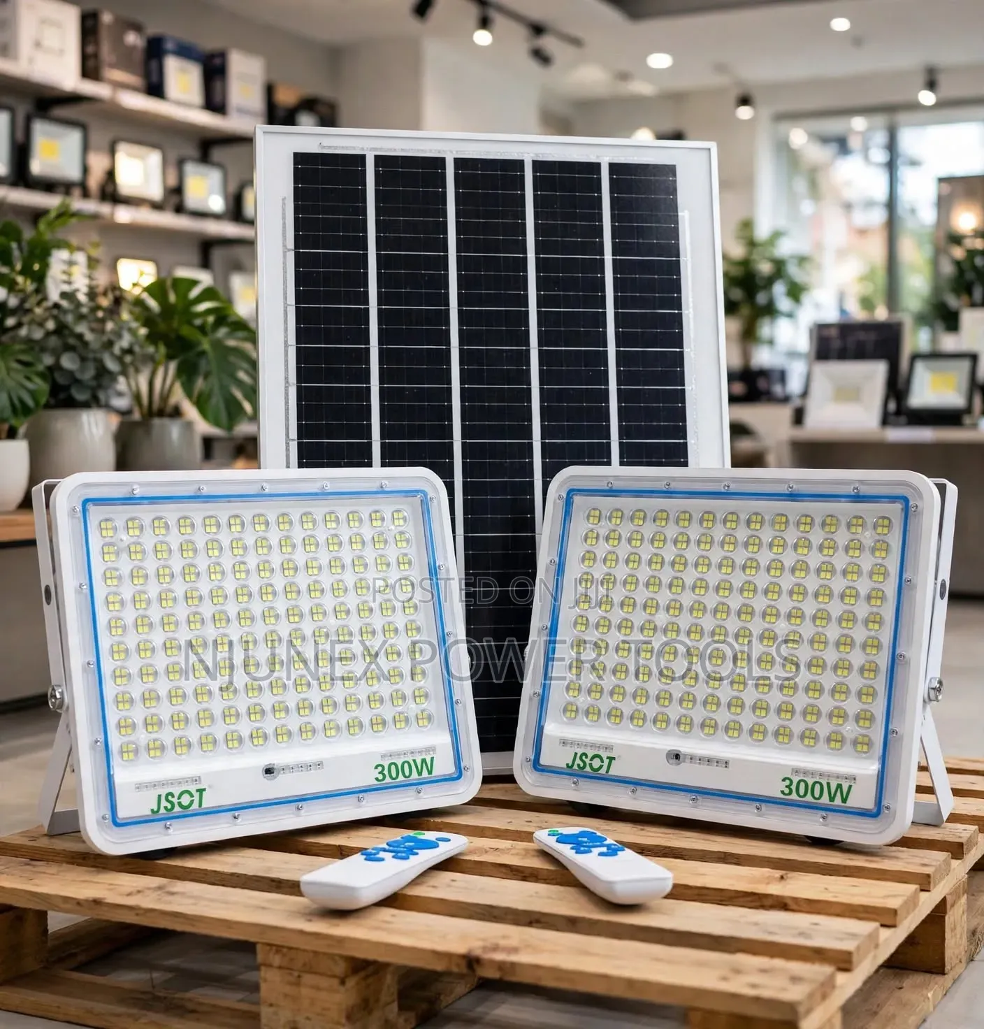2in1 300W Jsot Solar Floodlights