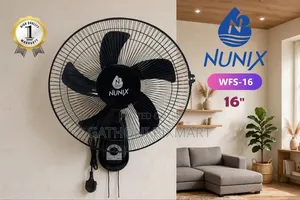 Nunix 16 Inch Electric Wall Fan for Indoor Air Circulation