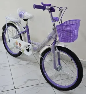 Size 20 Bicycle Equipped With a Front Basket, a Rear Luggage Rack