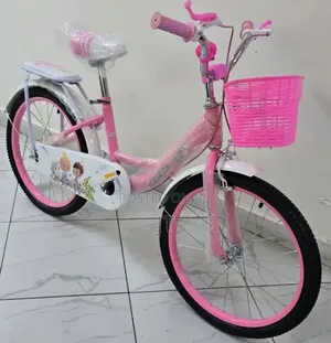 Size 20 Bicycle Equipped With a Front Basket, a Rear Luggage Rack