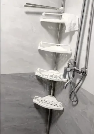 4-Tier Adjustable Corner Shower Rack