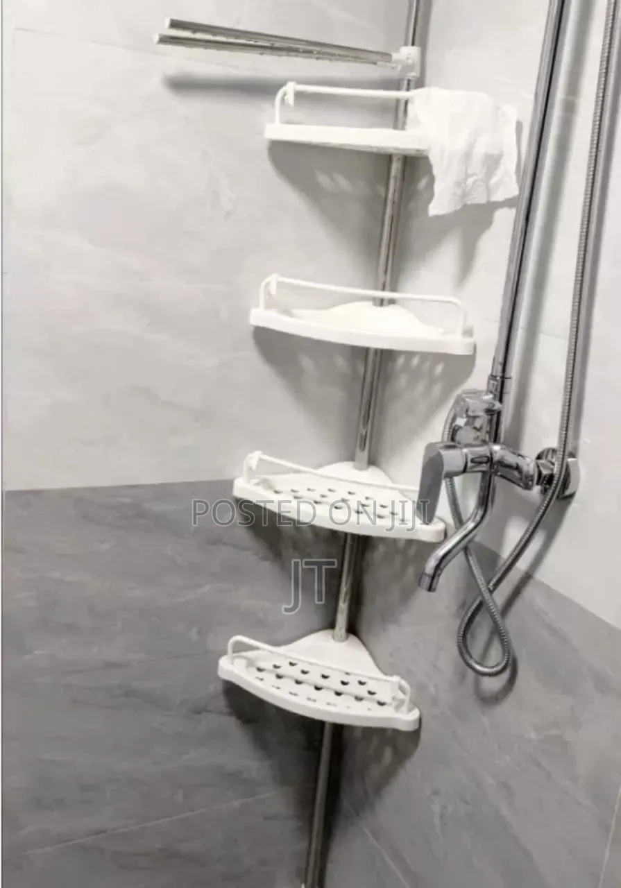 4-Tier Adjustable Corner Shower Rack