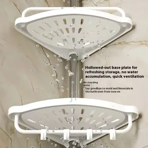 4-Tier Adjustable Corner Shower Rack