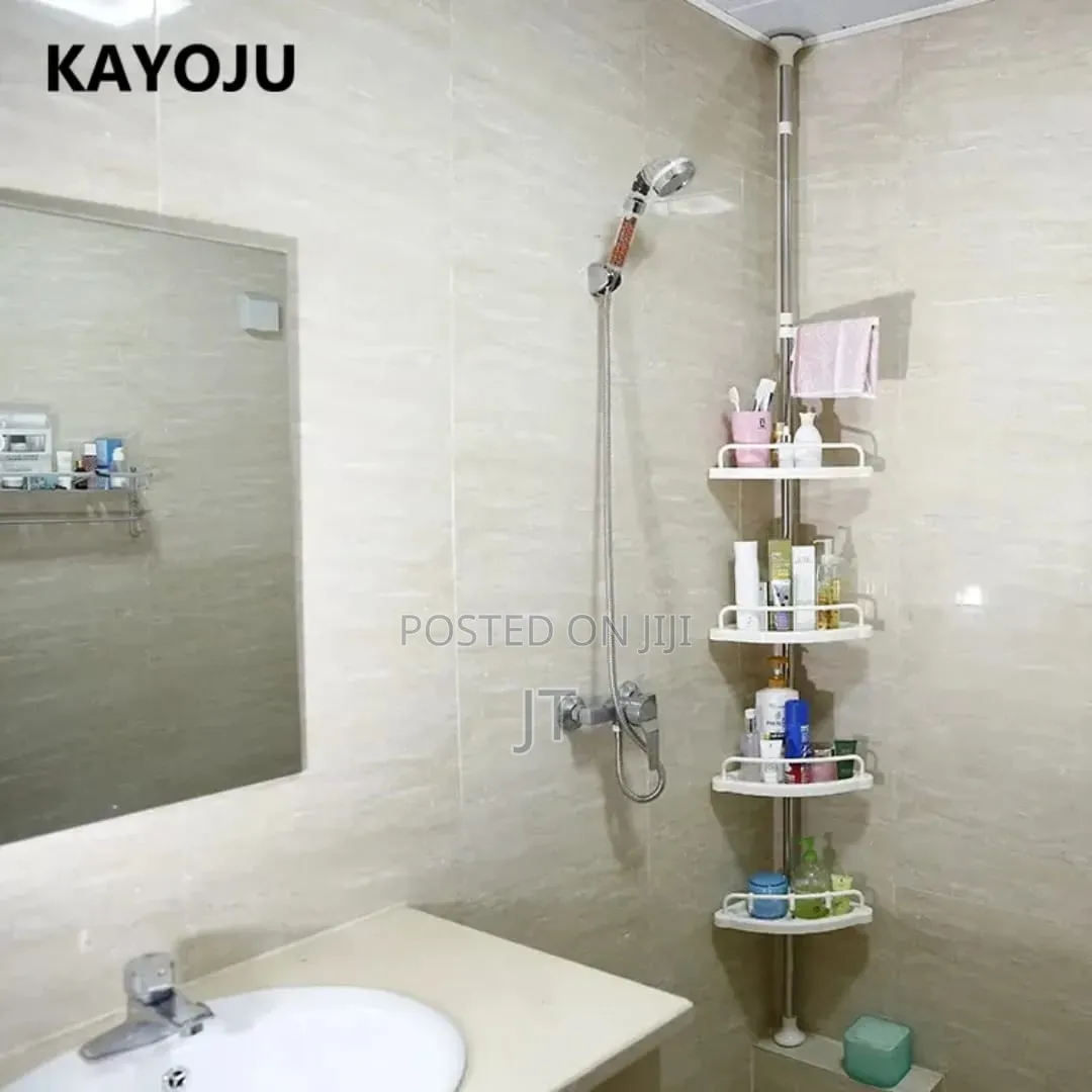 4-Tier Adjustable Corner Shower Rack