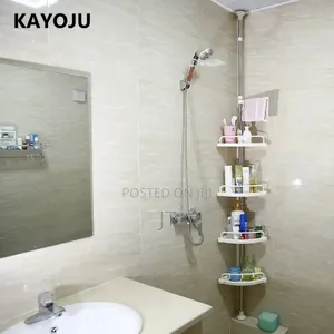 4-Tier Adjustable Corner Shower Rack
