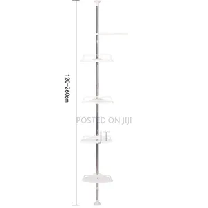 4-Tier Adjustable Corner Shower Rack