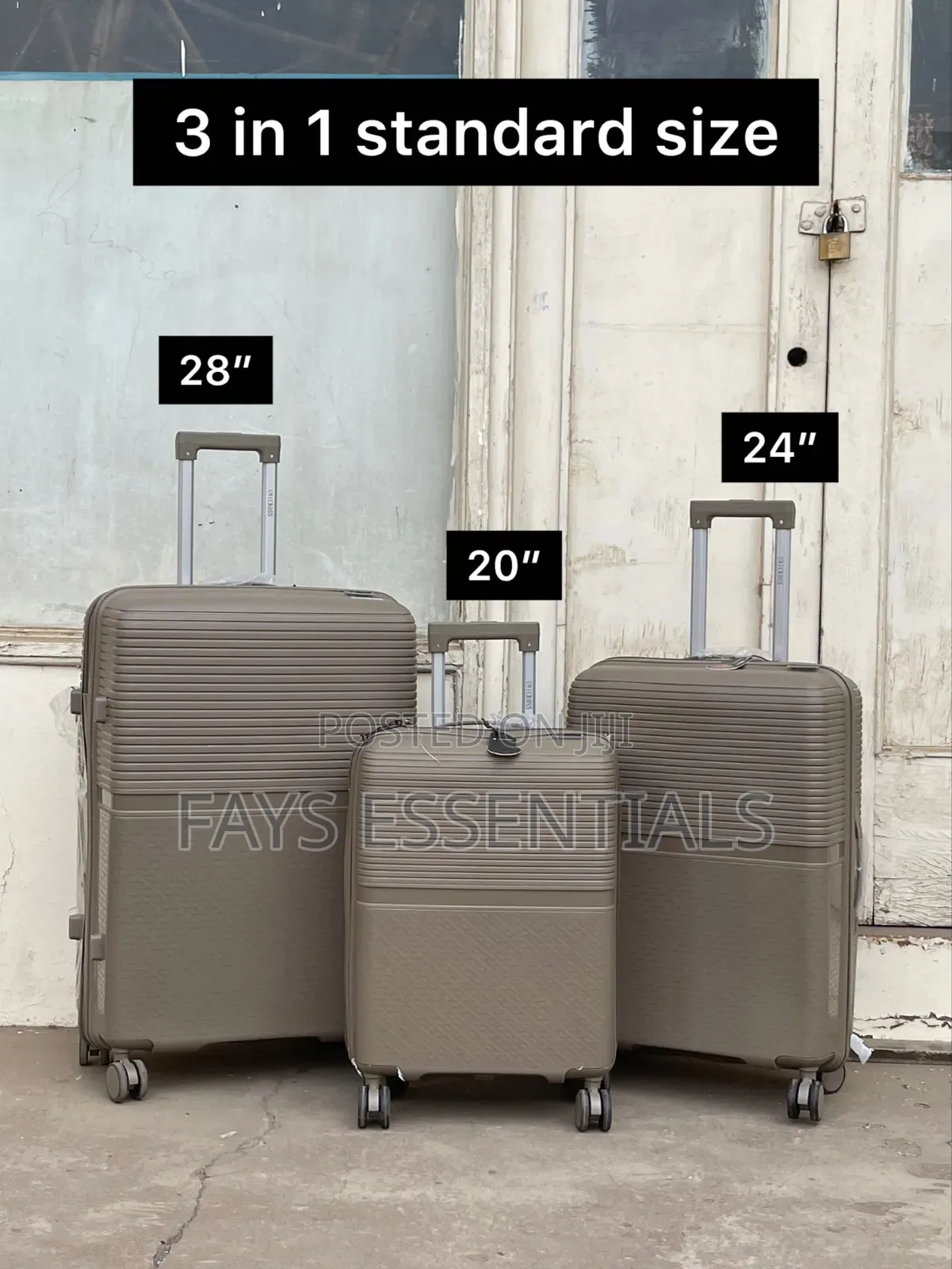 3 in 1 Unbreakable Suitcase