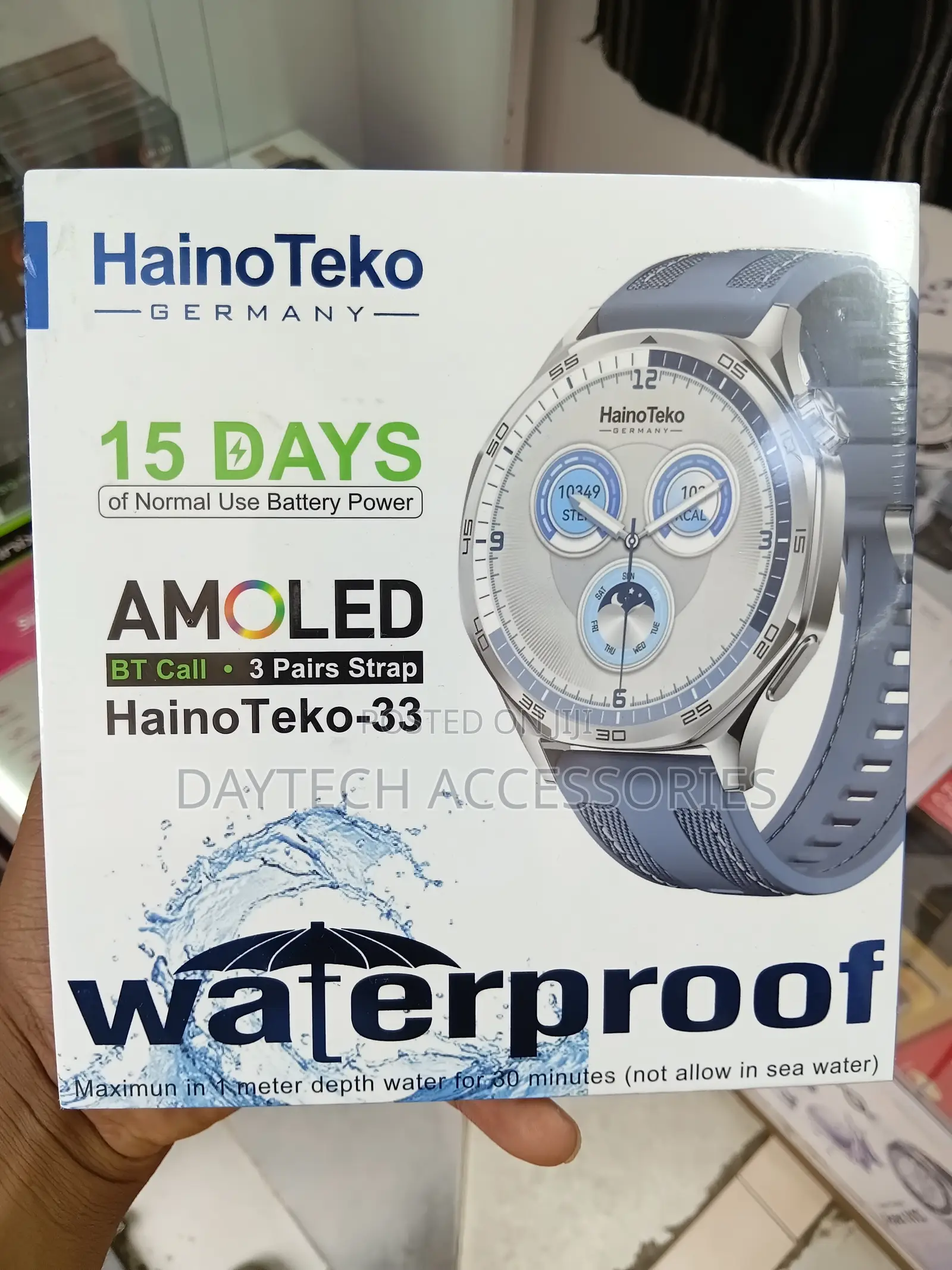 Haino-Teco-33 Germany Waterproof Smart Watch AMOLED Display.