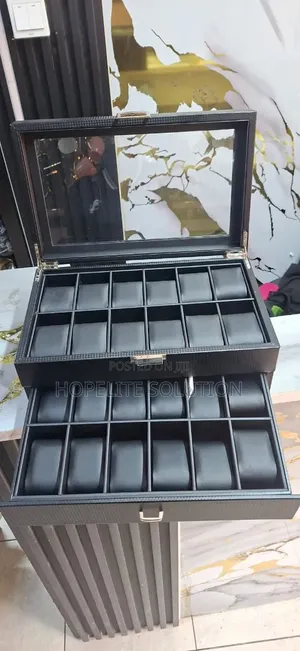 24 Slots Leather Watch Organizer