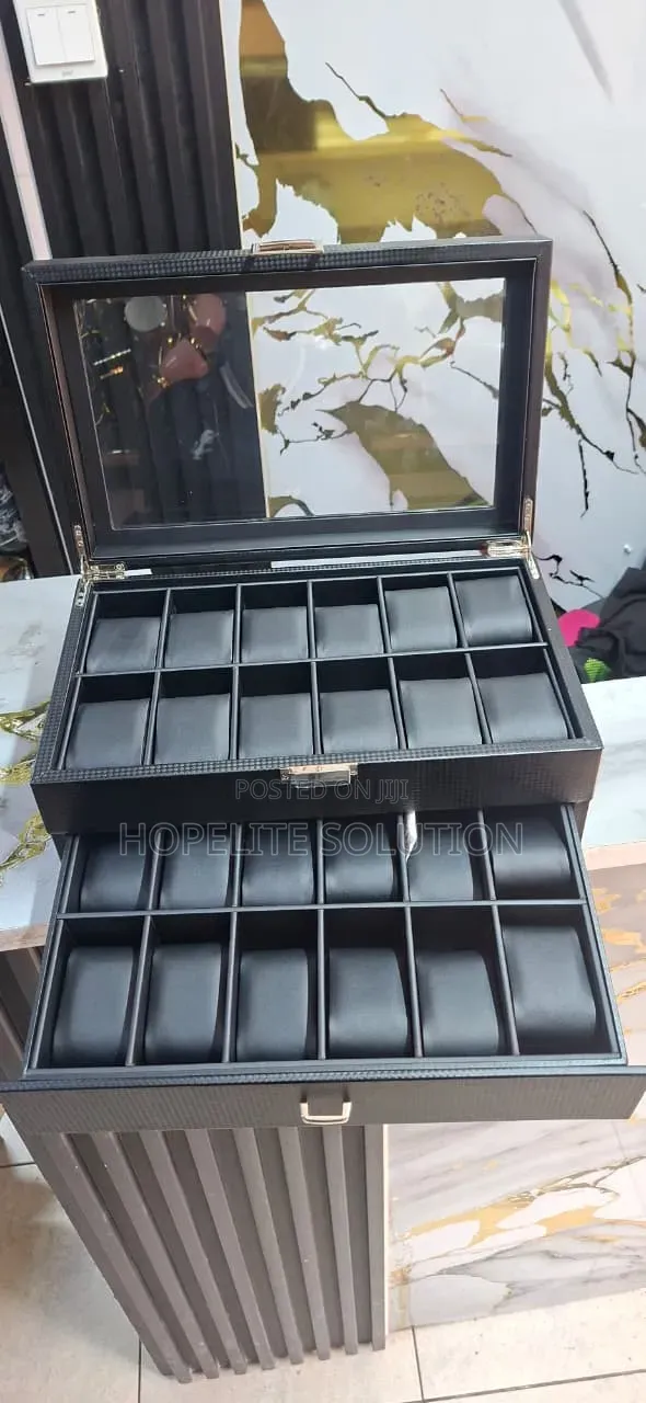 24 Slots Leather Watch Organizer