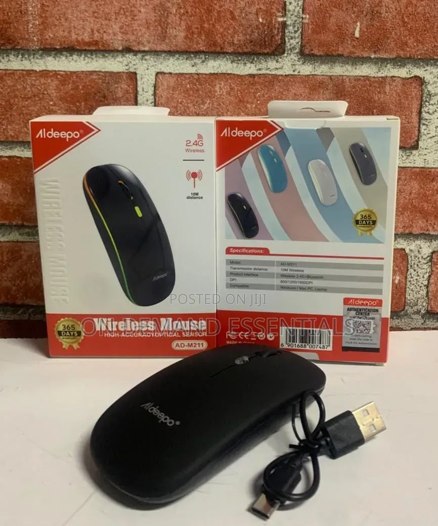 Aldeepo Ad-M211 Wireless Mouse 10m Range 
2.4g Wireless