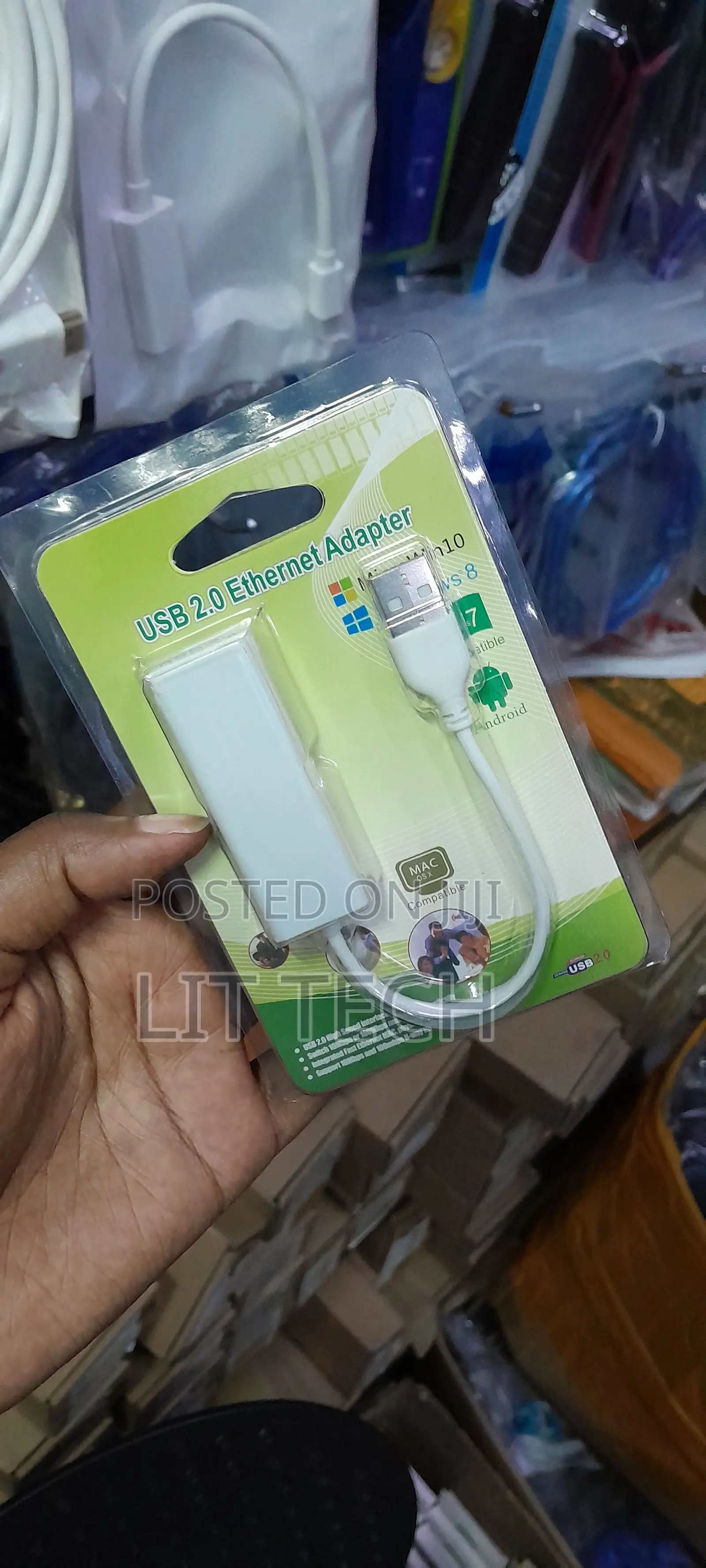 USB 2.0 to RJ45 Fast Ethernet Network Adapter (10/100 Mbps)
