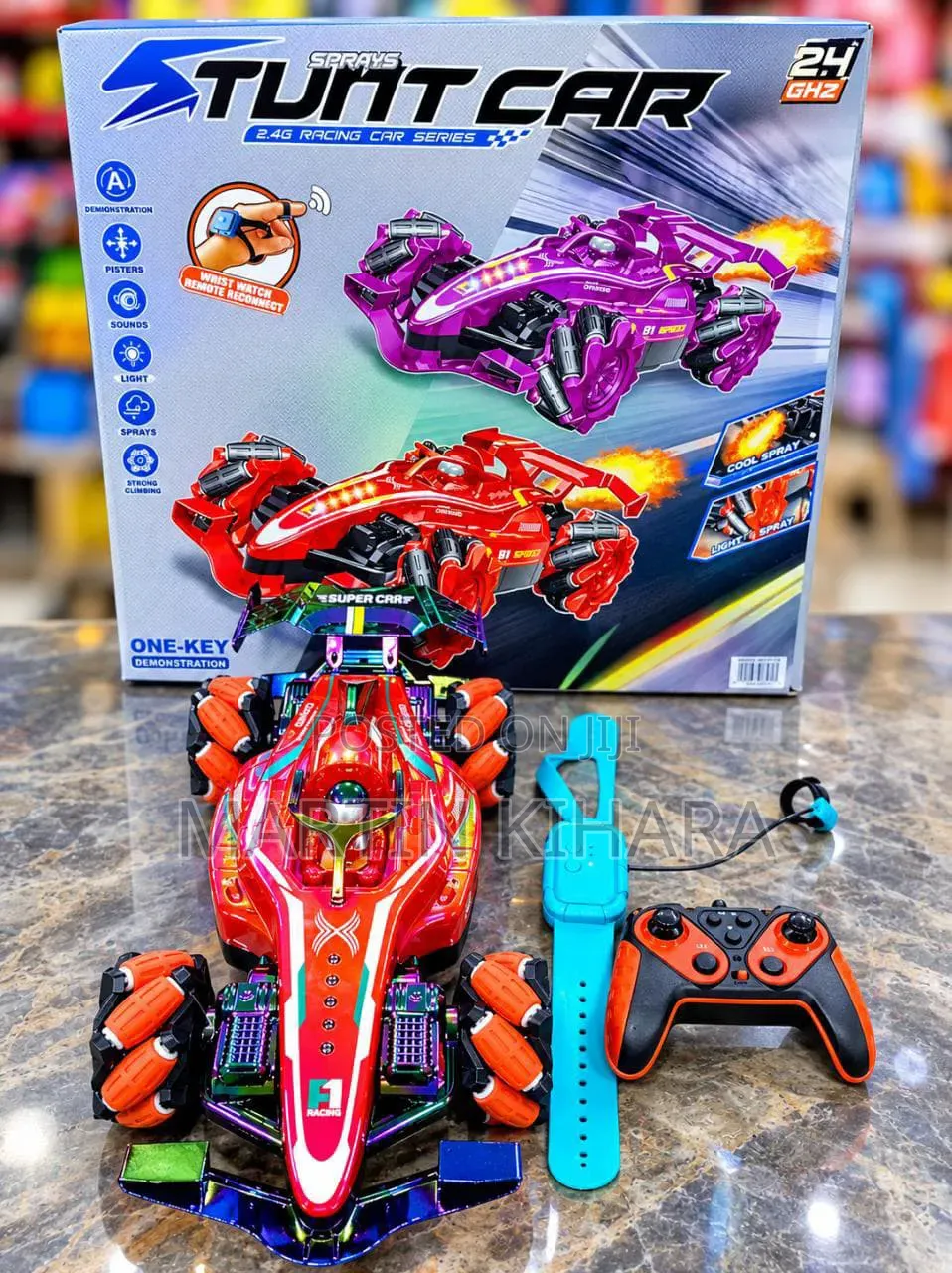 Rechargeable Smoke Spray Drift Rc Stunt Car