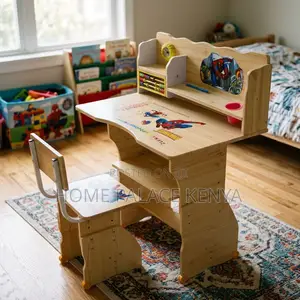 Kids Desk; Wooden Kids Study Desk and Chair