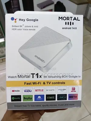Mortal T1X 8K Streaming Box Running Android 14.0.